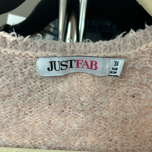 JustFab Sweaters - Pink fluffy sweater brand just fab love it too big now worn twice nwot euc